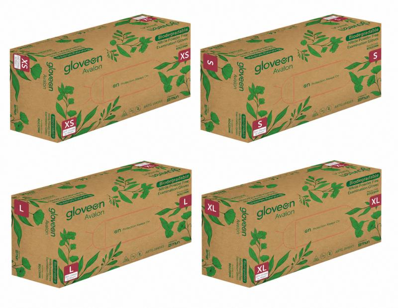 Biodegradable Nitrile Powder Free Examination Gloves (XS)
