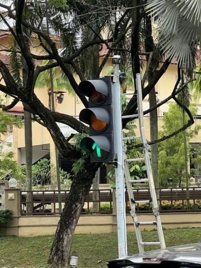 LEDissimo 300mm High Flux RAG Full Ball Traffic Light